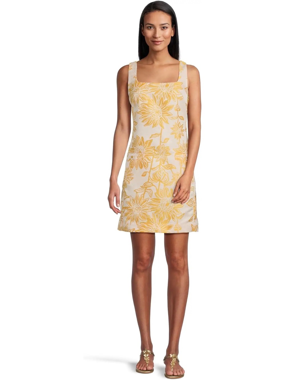 Lilly Pulitzer Albright Shift in Yellow Jacquard NWT